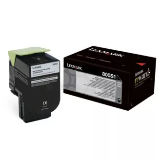 Lexmark 80C0S10 - toner, black (fekete ) Lexmark 80C0S10 - toner, black (fekete )