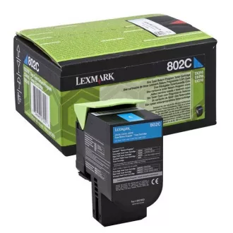 Lexmark 80C20C0 - toner, cyan (azúrkék)