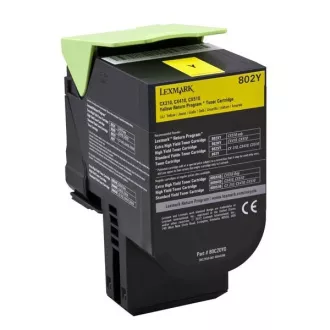 Lexmark 80C20Y0 - toner, yellow (sárga)