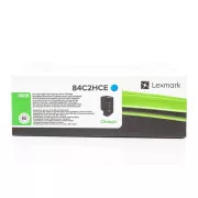Lexmark 84C2HCE - toner, cyan (azúrkék)