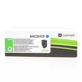 Lexmark 84C2HCE - toner, cyan (azúrkék)