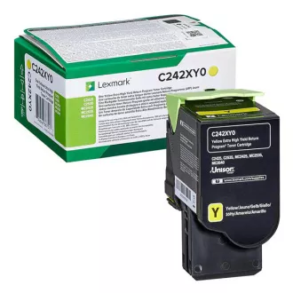 Lexmark C242XY0 - toner, yellow (sárga)