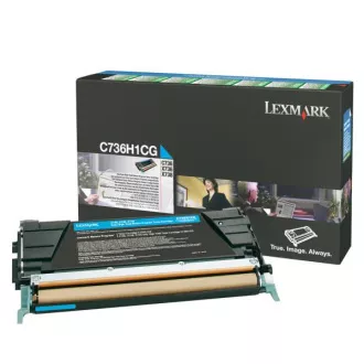 Lexmark C736H1CG - toner, cyan (azúrkék) Lexmark C736H1CG - toner, cyan (azúrkék)