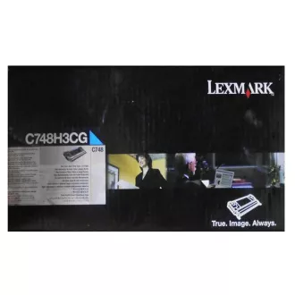 Lexmark C748H3CG - toner, cyan (azúrkék)