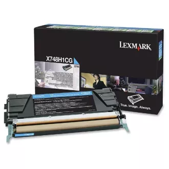 Lexmark X748H1CG - toner, cyan (azúrkék)