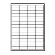 Logós címkék 48,5 mm x 16,9 mm, A4, matt, fehér, 68 címke, 140g/m2, 10 darabos csomag, tintasugaras és lézernyomtatókhoz.