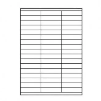 Logós címkék 70mm x 16,9mm, A4, matt, fehér, 51 címke, 140g/m2, 10 darabos csomag, tintasugaras és lézernyomtatókhoz.