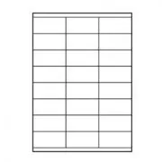 Logós címkék 70mm x 36mm, A4, matt, fehér, 24 címke, 140g/m2, 10 darabos csomag, tintasugaras és lézernyomtatókhoz