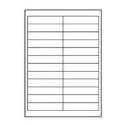 Logós címkék 100mm x 23mm, A4, matt, fehér, 24 címke, 140g/m2, 25 darabos csomag, tintasugaras és lézernyomtatókhoz