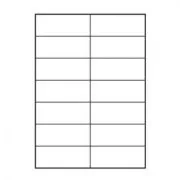 Logós címkék 105mm x 42,4mm, A4, matt, fehér, 14 címke, 140g/m2, 25 darabos csomag, tintasugaras és lézernyomtatókhoz.