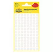Avery Zweckform címkék 8mm, fehér, 104 címke, jelölő, 4 db-os csomag, 3175, kézíráshoz