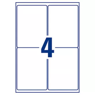 Avery Zweckform címkék 99,1 mm x 139 mm, A4, fehér, 1 címke, vízálló, 25 darabos csomag, L7994-25, lézernyomtatókhoz