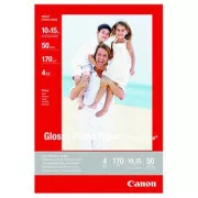 Canon fotópapír fényes, GP-501, fotópapír, fényes, 0775B005, fehér, 10x15cm, 4x6