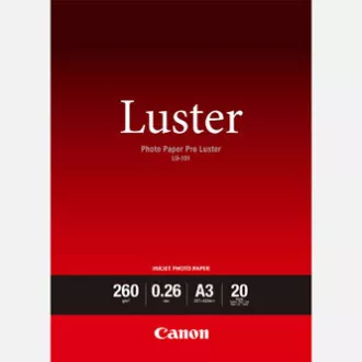 Canon LU-101 fotópapír, LU-101, fotópapír, fényes, 6211B007, fehér, A3, 260 g/m2, 20 db, tintasugaras papír
