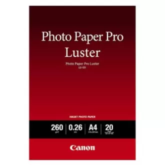 Canon Photo Paper Pro Luster, LU-101, fotópapír, fényes, 6211B006, fehér, A4, 260 g/m2, 20 db, tintasugaras papír