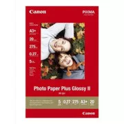 Canon Photo Paper Plus Glossy, PP-201 A3 , fényes fotópapír, fényes, 2311B021, fehér, A3 , 13x19", 275 g/m2, 20 db, tintasugaras papír
