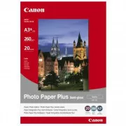 Canon Photo Paper Plus Semi-Glossy, SG-201 A3 , fotópapír, félfényes, szatén 1686B032, fehér, A3 , 13x19", 260 g/m2, 20 db,