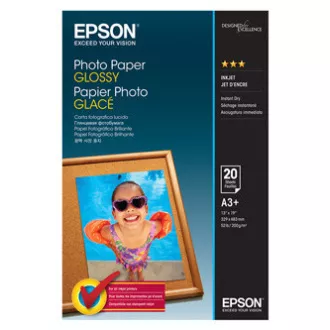 Epson Photo Paper Glossy, C13S042535, fotópapír, fényes, fehér, A3 , 200 g/m2, tintasugaras nyomtatókhoz