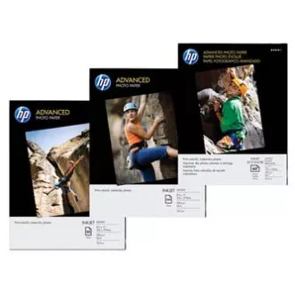 HP Advanced Glossy Photo Paper, Q8692A, fotópapír, szegély nélküli fényes típus, fejlett típusú fehér, 10x15cm, 4x6", 250 g/m2, 100 db,