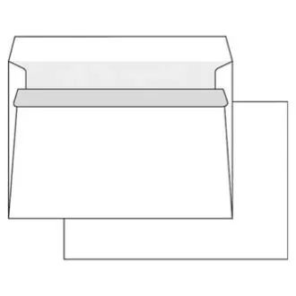 Öntapadós boríték, C5, 162 x 229mm, fehér, Krpa, postai, 50db, 50db