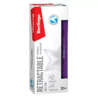 Berlingo, golyóstoll, kék, 12db, 0.7mm, Triangle 110 RT színben