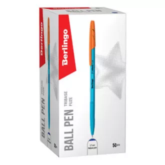 Berlingo, golyóstoll, kék, 50db, 0.7mm, Tribase fuze Berlingo, golyóstoll, kék, 50db, 0.7mm, Tribase fuze