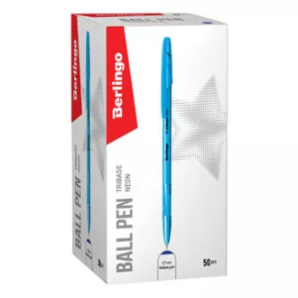 Berlingo, golyóstoll, kék, 50db, 0.7mm, Tribase neon Berlingo, golyóstoll, kék, 50db, 0.7mm, Tribase neon