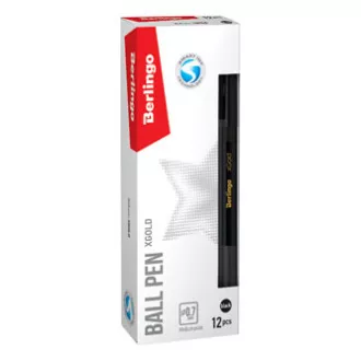 Berlingo, golyóstoll, fekete, 12db, 0.7mm, XGOLD Berlingo, golyóstoll, fekete, 12db, 0.7mm, XGOLD