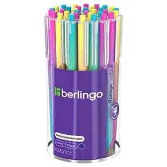 Berlingo, golyóstoll, kék, 30db, 0.7mm, Radiance