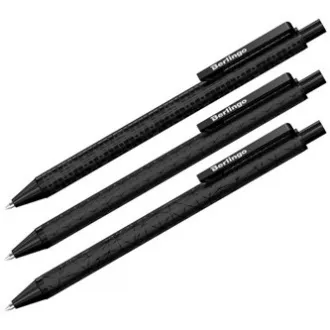 Berlingo, golyóstoll, behúzható, kék, 24db, 0.7mm, DoubleBlack