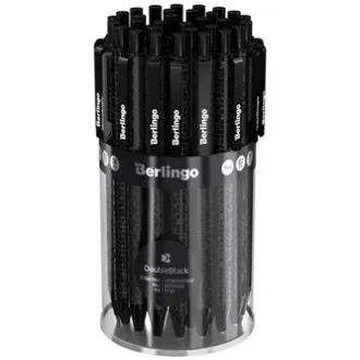 Berlingo, golyóstoll, behúzható, kék, 24db, 0.7mm, DoubleBlack