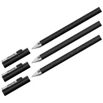 Berlingo, golyóstoll, kék, 24db, 0.7mm, Double Black