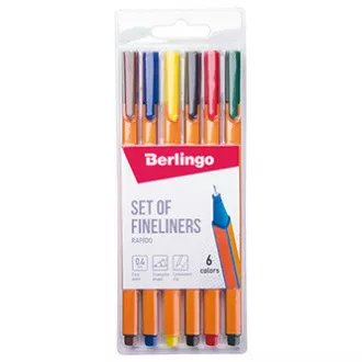 Berlingo, vonalzó készlet Rapido, színes, 6db, 0.4mm