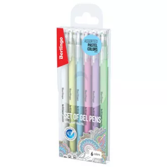 Berlingo, gélhenger, színes, 6db, 0.8mm, Brilliant Pastel, Brilliant Pastel
