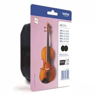 Brother LC-127-XL (LC127XLBKBP2) - patron, black (fekete) 2db