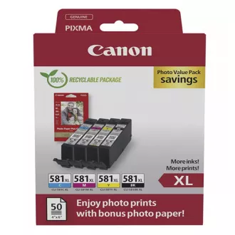 Canon CLI-581-XL (5437C004) - patron, black + color (fekete + színes)