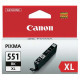 Canon CLI-551-BK XL (6443B001) - patron, black (fekete)