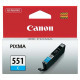 Canon CLI-551 (6509B001) - patron, cyan (azúrkék)