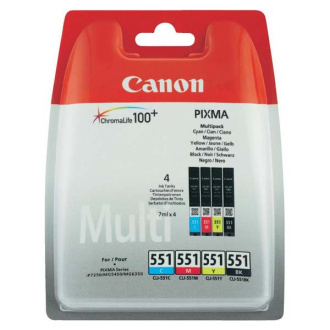 Canon CLI-551 (6509B009) - patron, black + color (fekete + színes)