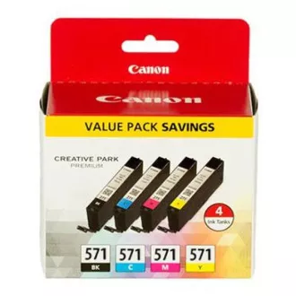 Canon CLI-571 (0386C005) - patron, black + color (fekete + színes)