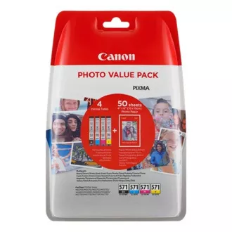 Canon CLI-571 (0386C006) - patron, black + color (fekete + színes) Canon CLI-571 (0386C006) - patron, black + color (fekete + színes)