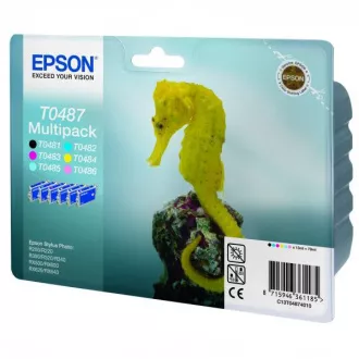 Epson T0487 (C13T04874010) - patron, black + color (fekete + színes) multipack