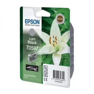 Epson T0597 (C13T05974010) - patron, light black (világos fekete) Epson T0597 (C13T05974010) - patron, light black (világos fekete)