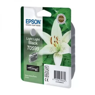 Epson T0599 (C13T05994010) - patron, light light black (világos világos fekete) Epson T0599 (C13T05994010) - patron, light light black (világos világos fekete)