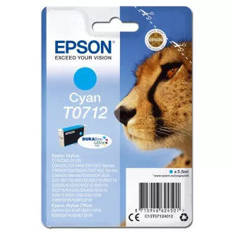 Epson T0712 (C13T07124012) - patron, cyan (azúrkék)