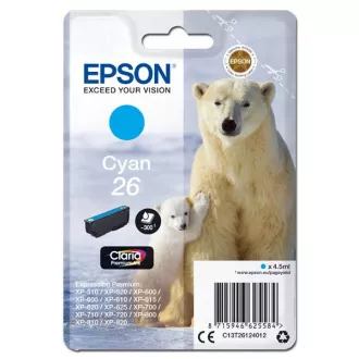 Epson T2612 (C13T26124012) - patron, cyan (azúrkék)