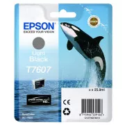 Epson T7607 (C13T76074010) - patron, light black (világos fekete)