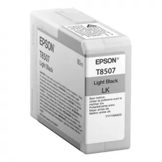 Epson T8507 (C13T850700) - patron, light black (világos fekete)