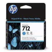 HP 712 (3ED67A) - patron, cyan (azúrkék)