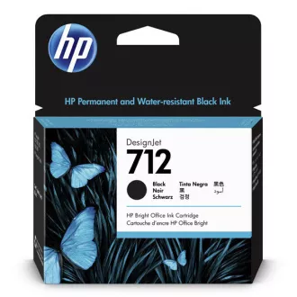 HP 712 (3ED71A) - patron, black (fekete)